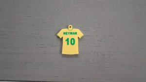 Voetbal t-shirt sleutelhanger - Neymar - Brasil