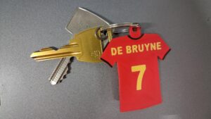 Voetbal t-shirt sleutelhanger - Kevin De Bruyne - België